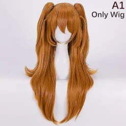 Høj kvalitet Eva Asuka Langley Soryu Cosplay Varmebestandig Syntetisk Paryk Wig
