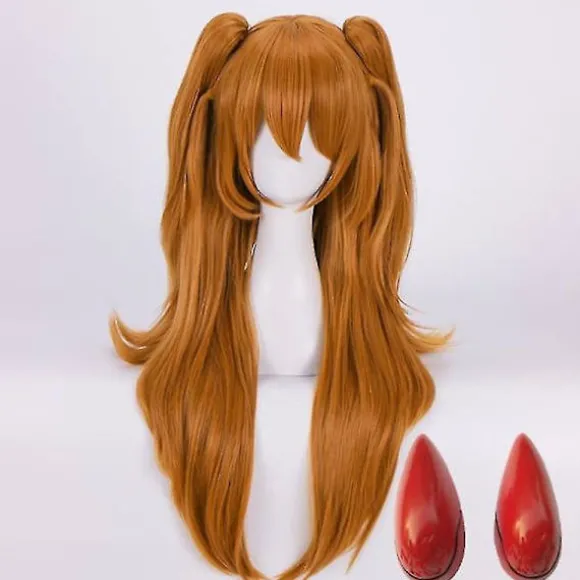 Høj kvalitet Eva Asuka Langley Soryu Cosplay Varmebestandig Syntetisk Paryk Wig