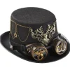 Hjort til Hoved Briller Høj Hat Tryllehat Gear Kæde Jazz Hat Steampunk Hat Halloween Hat Performance Hat til Ferie Fest