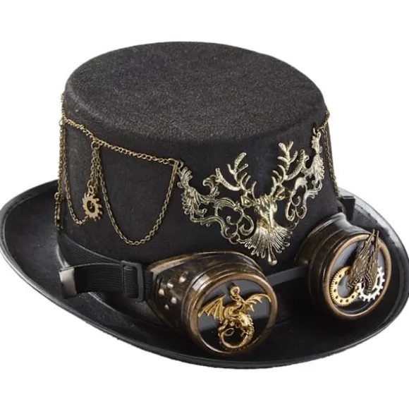 Hjort til Hoved Briller Høj Hat Tryllehat Gear Kæde Jazz Hat Steampunk Hat Halloween Hat Performance Hat til Ferie Fest