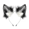 Håndlavet Faux Fur Ræv Ulveører Pandebånd Halloween Jul Cosplay Party Kostume Tilbehør