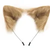 Håndlavet Fluffy Faux Fur Ræv Katteører Hårbøjle Dyreører Hår Bøjle