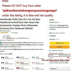 Håndlavet Fluffy Faux Fur Ræv Katteører Hårbøjle Dyreører Hår Bøjle