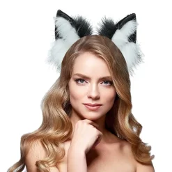 Håndlavet kunstig pels ræv ulv øre hovedbånd Halloween