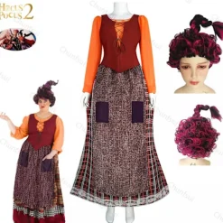 Hocus Pocus 2: Mary Sanderson Cosplay Kostume Halloweenfest Nye Ankomster - Kun paryk, CJY Only wigs Only wigs en-US