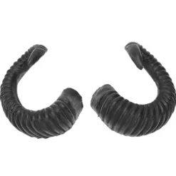 Horn Pandebånd Horn Hovedbeklædning Halloween Fårehorn Hovedbøjle Halloween Vædderhorn Vædderhorn Cosplay Hovedbøjle Djævlehorn Hovedbøjle (LGL) Black 15x12cm | Fyndiq