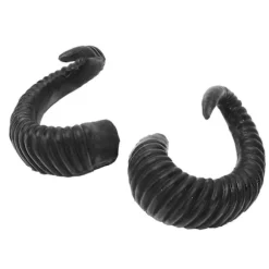 Horn Pandebånd Horn Hovedbeklædning Halloween Fårehorn Hovedbøjle Halloween Vædderhorn Vædderhorn Cosplay Hovedbøjle Djævlehorn Hovedbøjle (LGL) Black 15x12cm | Fyndiq