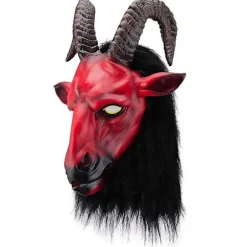 Horror Halloween Maske Djævel Antilope Latex Maske Anonym Maske Cosplay Hovedbeklædning Rekvisitter Halloween Fest Maskerade Tilbehør