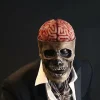 Horror Skelet Latexmaske 3D Realistisk Fuld Hovedkranium