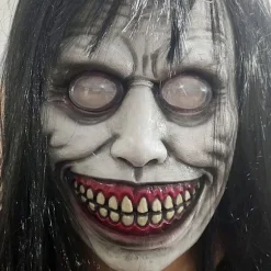 Horror The Exorcist Smilende Ansigt Dæmon Maske Cosplay Ond Krybende ONESIZE