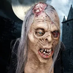 Horror The Walking Dead Zombie Maske Uhyggelig Halloween Kostume Horror Blodig Voksen Halloween Dekoration Rekvisitter