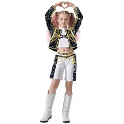 Hot tilbud til lav pris! 2025 Demon Hunter K-Pop-kostume | Halloween-kostume til piger Cosplay Fodlænke-Glad Ankelring-FX- Ankelring Ankle Ring 130cm | Fyndiq
