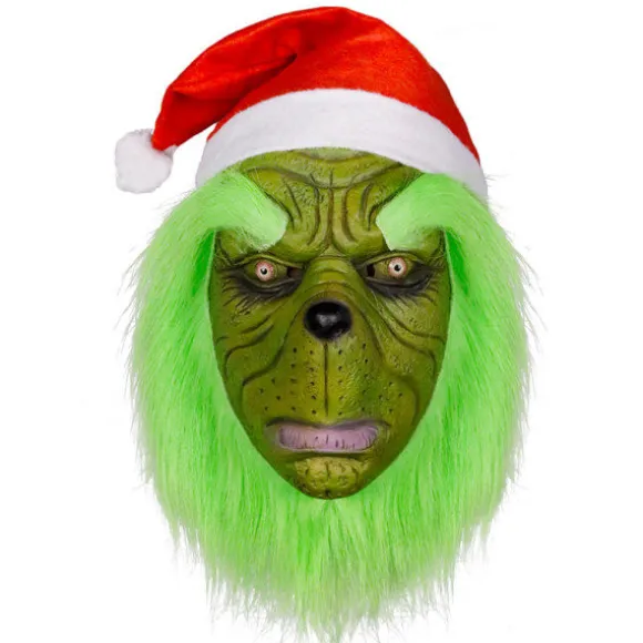 How the Grinnch Stole Mask Spil Skræmmende Ond Halloween Jul Voksen