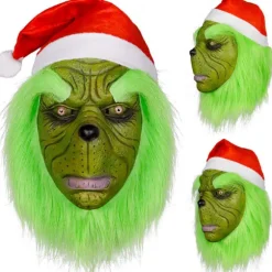 How the Grinnch Stole Mask Spil Skræmmende Ond Halloween Jul Voksen