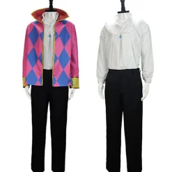 Howl Kostume Paryk Anime Howl's Moving Castle Cosplay Kostumer Paryk Jakke Halskæde Halloween Kostumer til Kvinder Mænd Stil 3 Stil 3CJY Style 3 XXL | Fyndiq