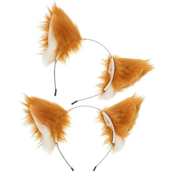 Hårbøjler Piger Sød Hårbøjle Til Cosplay Fest Ræveører Form Plys Materiale 2 stk (LGL) Assorted Color 24.00X18.00X6.00CM