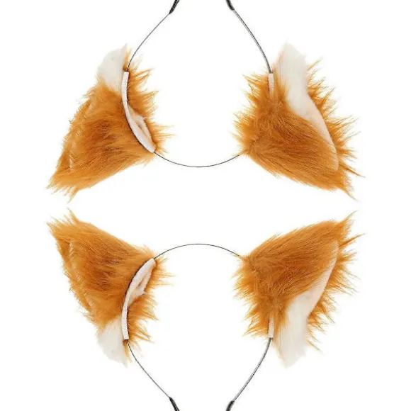Hårbøjler Piger Sød Hårbøjle Til Cosplay Fest Ræveører Form Plys Materiale 2 stk (LGL) Assorted Color 24.00X18.00X6.00CM