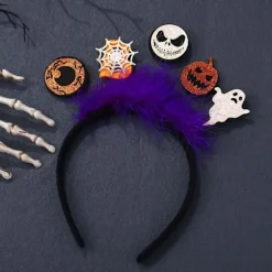 Hårbånd Græskar Hårbånd Spøgelses Hovedbeklædning Halloween Kostume Party Tilbehør til Kvinder Mænd og Børn