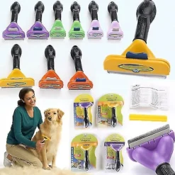 Hårfjernings- og plejeværktøjer, der er egnede til katte og hunde med både lang og kort pels. L Long cat hair