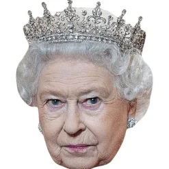 HRH Dronningen (Krone) Berømthed Maske, Flad Kort Ansigt