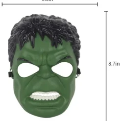 Hulk Maske til Børn Superhelte Kostumer Børnefødselsdage, Hulk Legetøj Gave til Halloween Cosplay Maskerade Fester (Hulk Maske)