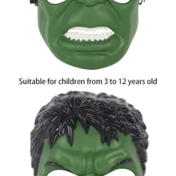 Hulk Maske til Børn Superhelte Kostumer Børnefødselsdage, Hulk Legetøj Gave til Halloween Cosplay Maskerade Fester (Hulk Maske)