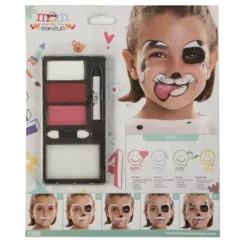 Hundemake-up kit - Dalmatiner - Palette 3 akvareller - Stift - Svamp