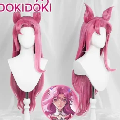 Hurtig levering Dokidoki-r Spil Lol Cosplay League Of Legends Kaisa Star Guardian Kostume Star Guardian Kaisa Cosplay Cosplay Paryk Plus Size Paryk Wig M | Fyndiq