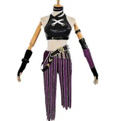 Hurtig levering Lol Jinx Cosplay Kostume Uniform Outfits League Of Legend - Perfekt Kun Paryk Only Wig-XM3- Only Wig One Size