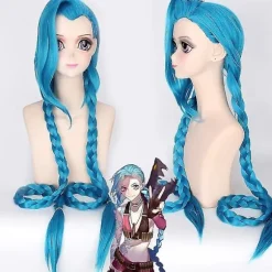 Hurtig levering ol Jinx Cosplay Kostume Uniformsæt eague Of egend - Perfekt Kun Paryk Only Wig Only Wig Only Wig L