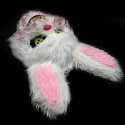 Hvid Kanin Maske Blodig Grusom Skræmmende til Halloween Fest Kostumer Cosplay
