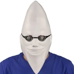 Hvid Måne Maske Hovedbeklædning Cosplay Fest Sjove Rekvisitter