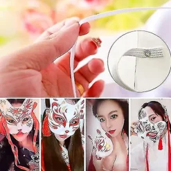 Hvid Papirmaske Katteansigt - 10 Styk, Pulp Blankt Håndmalet Maske, Personlig Design, Velegnet Til Halloween Kostume Cosplay Cy-yuhao