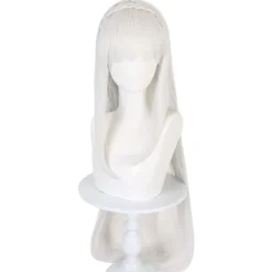 Hvidt langt hår, paryk, egnet til cosplay paryk rollespil