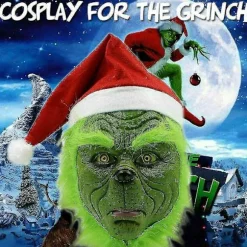 Hvordan Grinchen stjal julen Maske Julefest Cosplay Kostume Sjov Udklædning