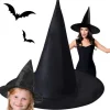 Häxhatt halloween häxdräkt svart