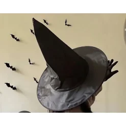 Häxhatt halloween häxdräkt svart