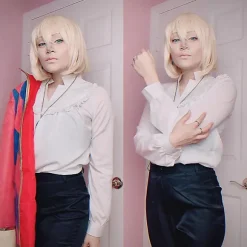 Hyl Kostume Paryk Anime Hylende Slot Cosplay Kostumer Paryk Jakke Halskæde Halloween Kostumer til Kvinder Mænd Stil 3, CJY Style 3 S