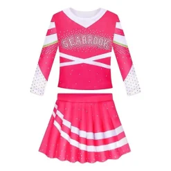 IC 3-10 år Pige Zombies 3 Cheerleader Kostume Cosplay Kostumer Sæt Z CNMR 9-10 År