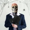 IC Fkxczn Den seneste skeletbiokemiske maske til 2021, Halloween-masker Rød