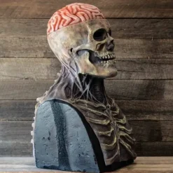 IC Fkxczn Den seneste skeletbiokemiske maske til 2021, Halloween-masker Rød