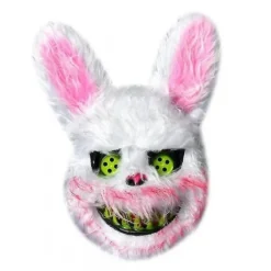 IC Halloween skræmmende kaninmaske, blodig kaninmaske