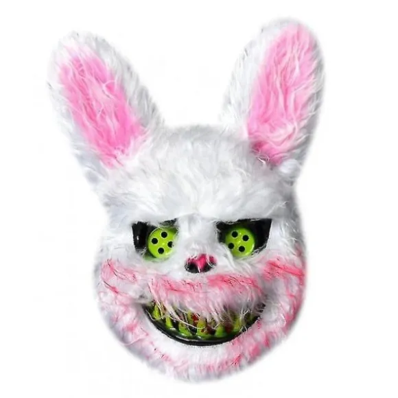 IC Halloween skræmmende kaninmaske, blodig kaninmaske
