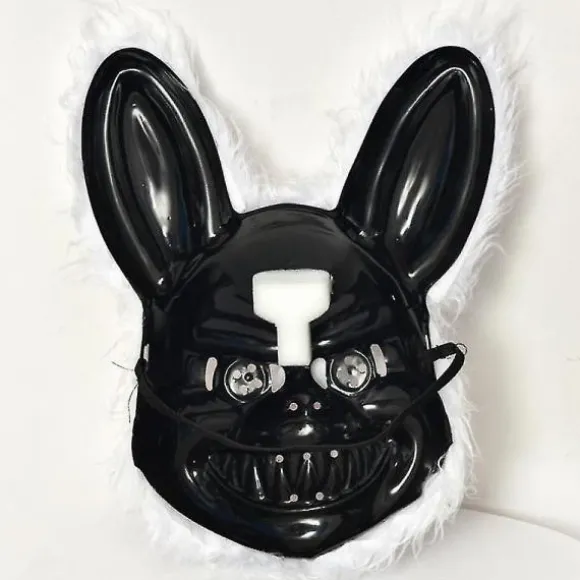 IC Halloween skræmmende kaninmaske, blodig kaninmaske