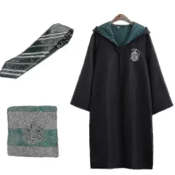 IC Harry Potter Cosplay Kostume Gryffindor Ravenclaw Robe Kappa Voksen Barn Kjole CNMR Grøn XL