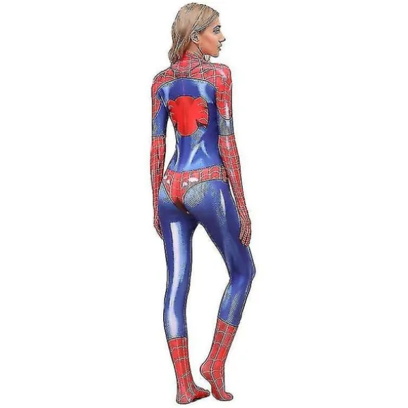 IC Kvindes Spiderman Bodysuit Halloween Cosplay Kostume CNMR Rød XL