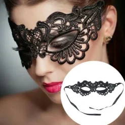 IC Lady of Luck Venetiansk Maske til Mænd Spetsmaske Venetiansk Mascara Prom Halloween Fest