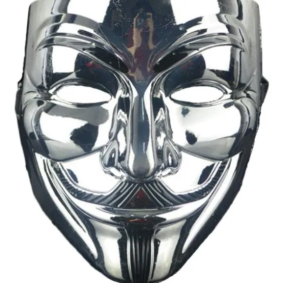 IC 4-pak Halloween V for Vendetta maske sæt, Anonyme masker, Fest, World Book Week, Halloween Kit