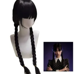 IC Pigeparyk Wednesday Addams Family Thing Peruk Cosplay Party Dekorationer zy