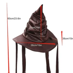 IC Roll Dress Up Halloween Flot Brun Festtilbehør Heksehat